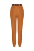 Belt detailed comfort pants